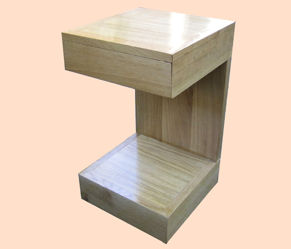 SC7035 Contemporary oak bedside cabinet