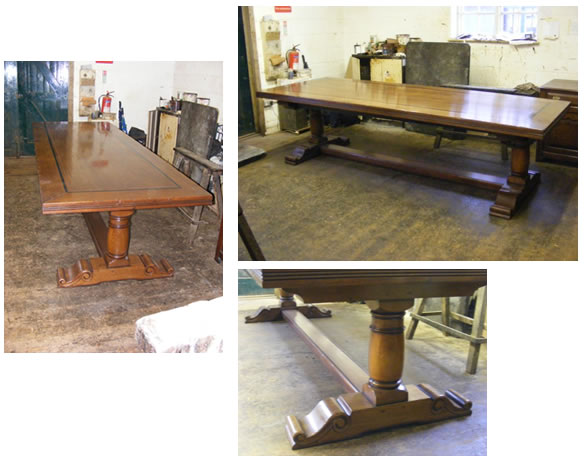 SC9982 Quintas Style Table in Walnut 